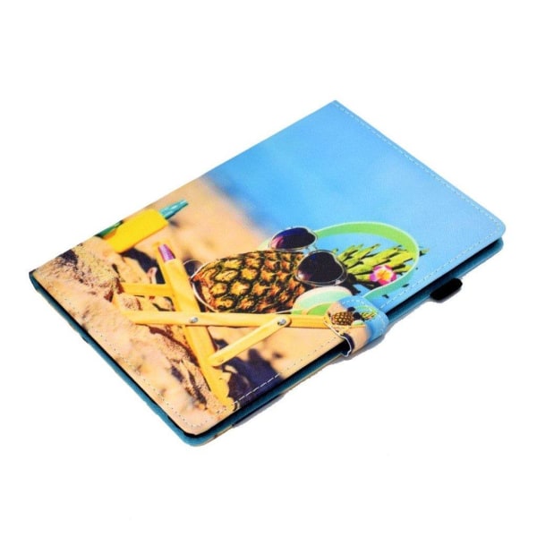 Lenovo Tab M10 cool pattern leather flip case - Cool Pineapple multifärg