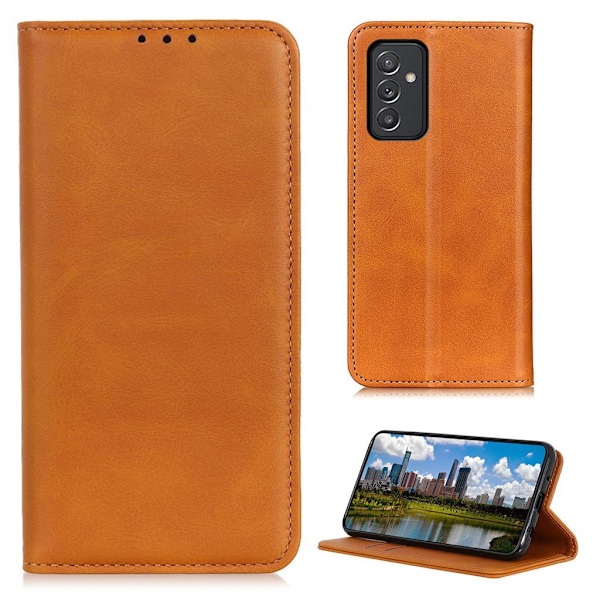Wallet-style ægte Læder Flipcase til Samsung Galaxy A82 5G - Brun Brown