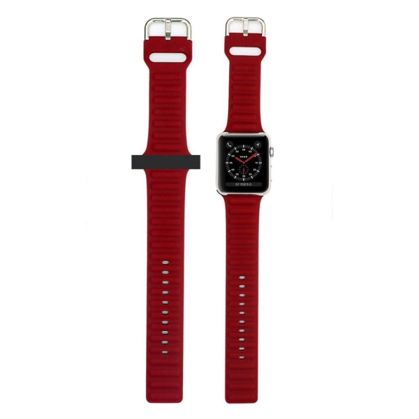 Apple Watch Series 6 / 5 44mm siisti silikonikellonauha - Punainen Red