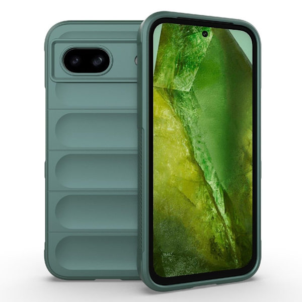 Mjukt greppformat Google Pixel 8A skal - Grön Grön