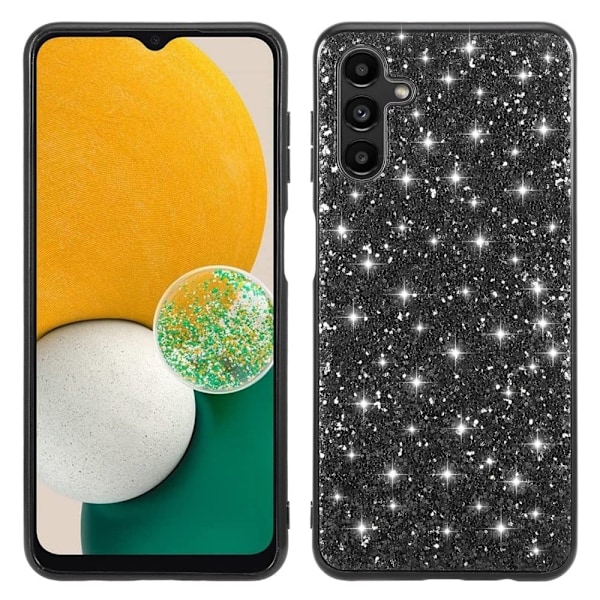 Glitter Samsung Galaxy A54 Etui - Sort Black
