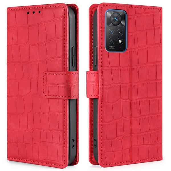 Croco Xiaomi Redmi Note 11S 5G / Xiaomi Redmi Note 11 Pro skal - Röd Röd