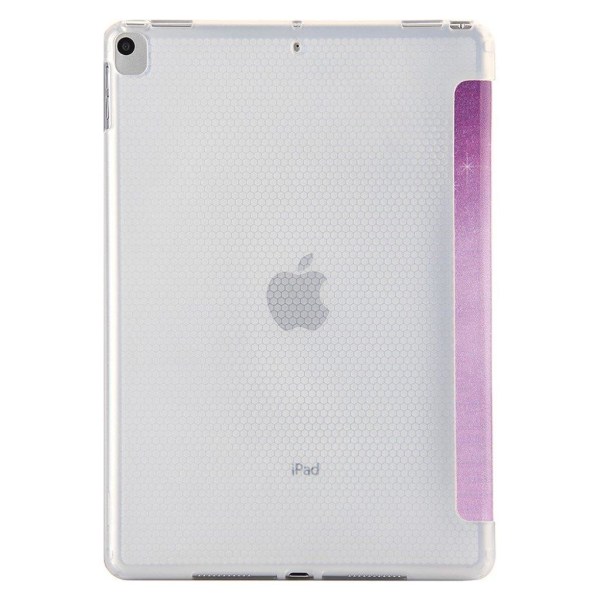 iPad 10.2 (2020) patterned leather flip case - Purple Butterfly Purple