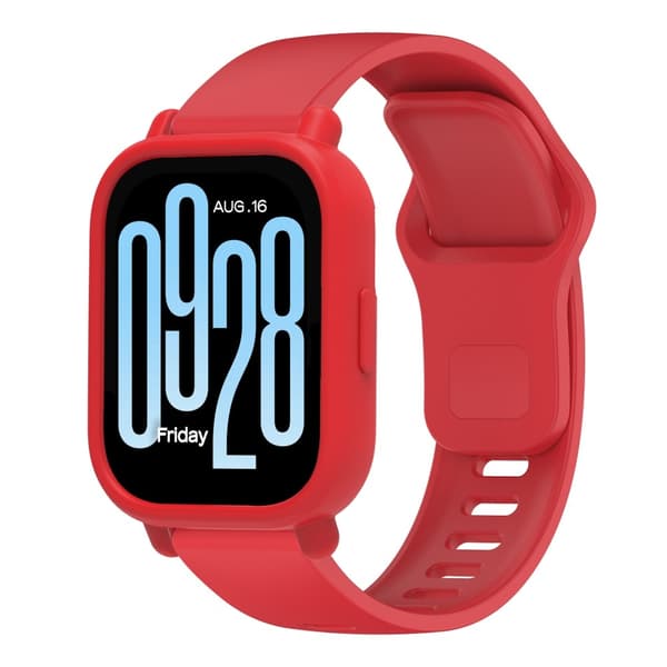 Xiaomi Redmi Watch 5 Active Watch Case Blødt silikoneurcover - Rød Red