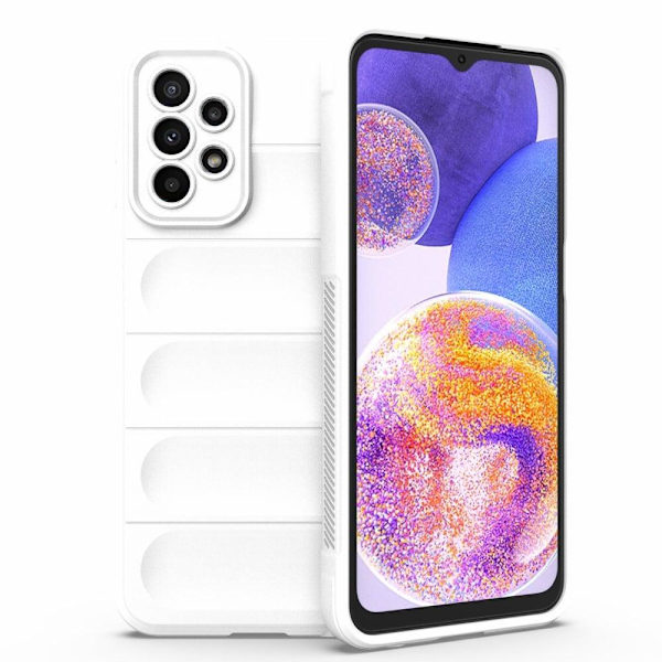 Mjukt greppformat Samsung Galaxy A23 5G skal - Vit Vit