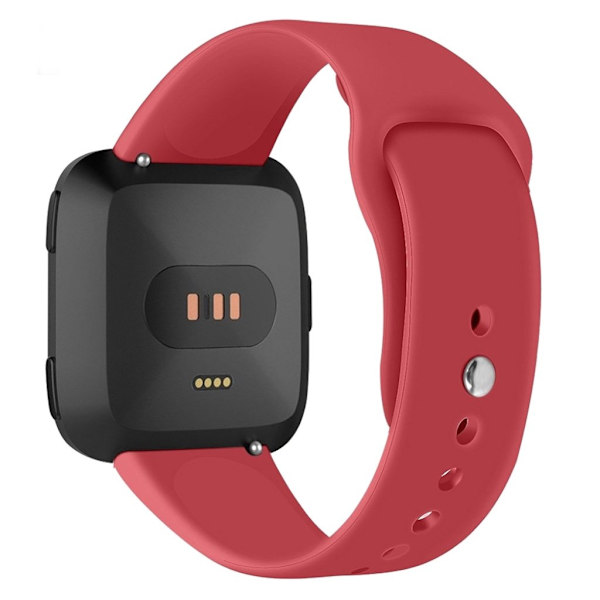 Fitbit Versa Lite silikoneurrem - størrelse: L / rød Red