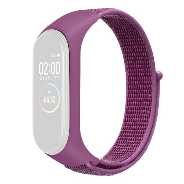 Xiaomi Mi Band 7 / 6 / 5 nylon urrem - Pitaya Rød Red