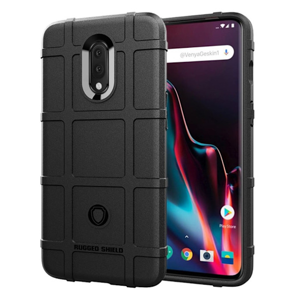 Rugged Shield OnePlus 7 cover - Sort Black