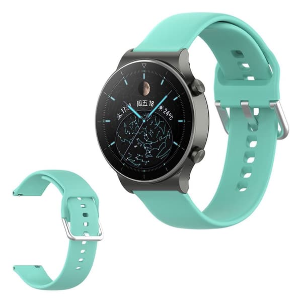 Universal comfortable silikon klockarmband - cyan Storlek: L Grön