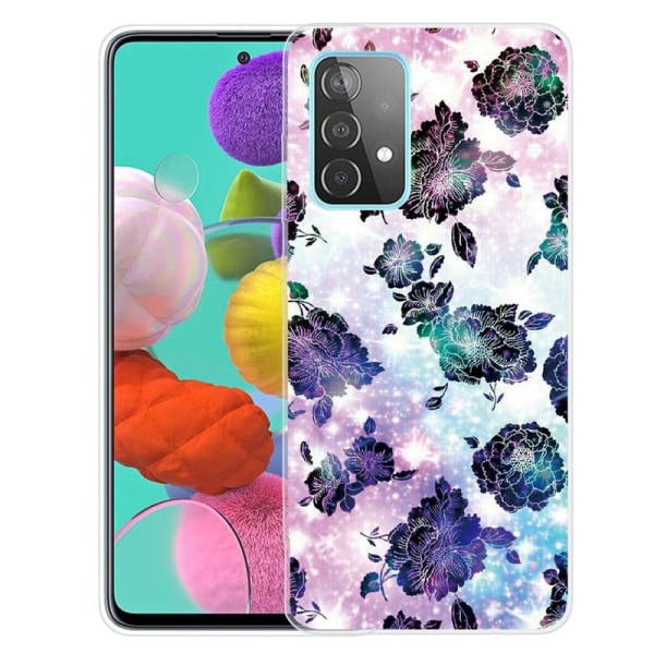 Deco Samsung Galaxy A73 skal - Lila Blommor Lila