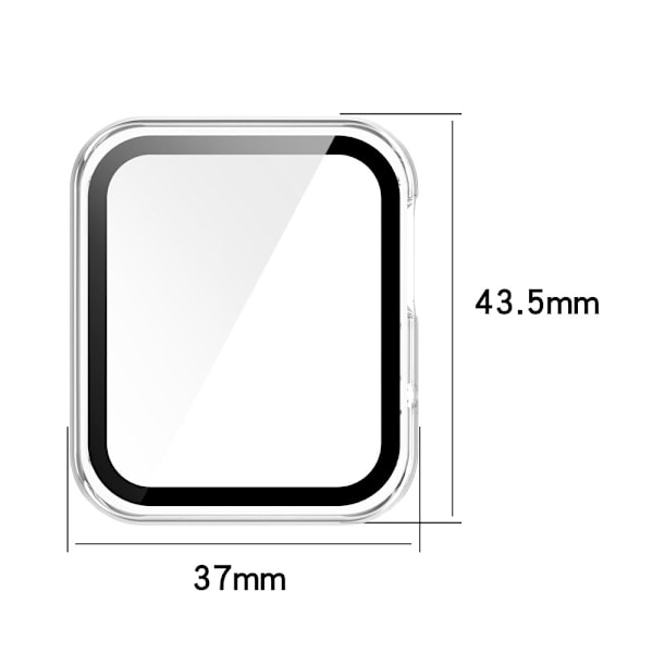 Xiaomi Mi Watch Lite / Redmi Watch simple cover with tempered glass screen protector - Transparent Transparent