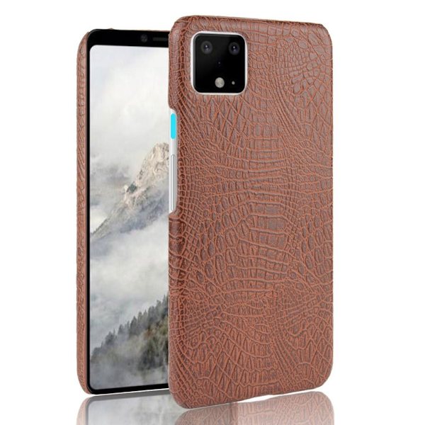 Croco Google Pixel 4 XL cover - Brun Brown