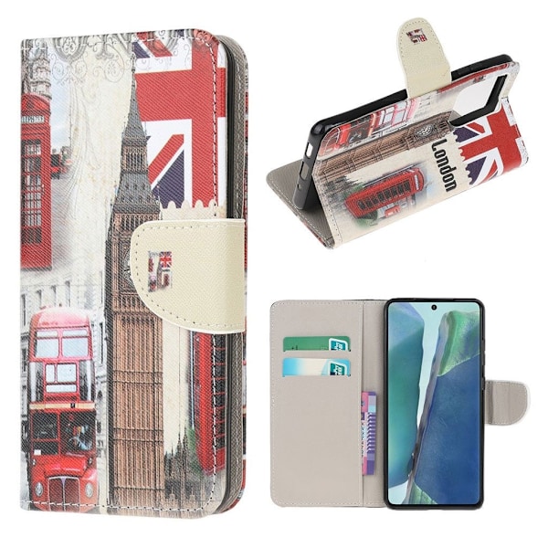 Wonderland Samsung Galaxy Note 20 Flip Etui - Big Ben Multicolor