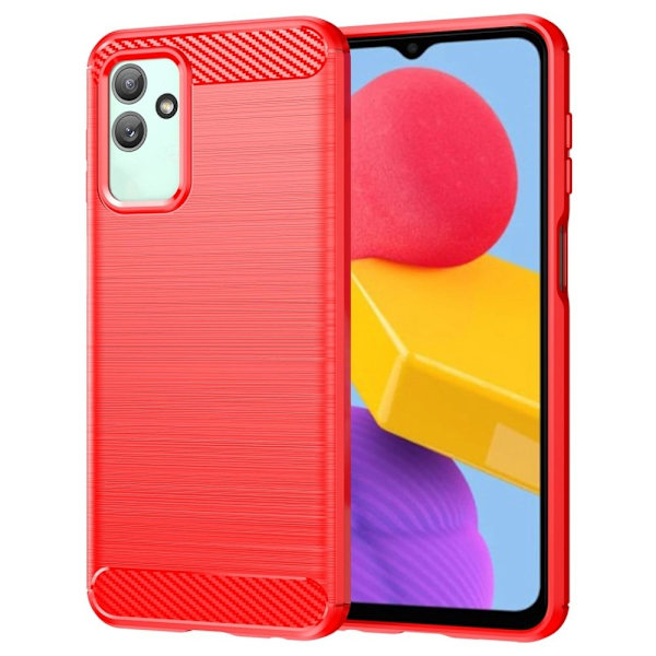 Carbon Flex Suojakotelo Samsung Galaxy M13 5g - Punainen Red