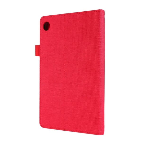 Lenovo Tab M8 kankainen nahkainen kotelo - Punainen Red