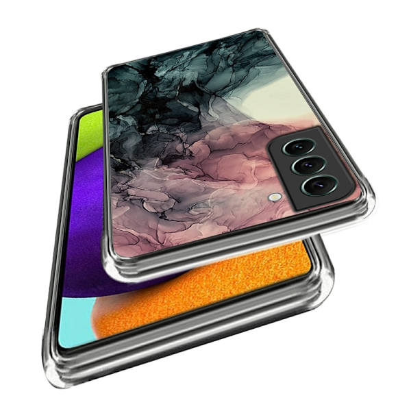 Marmordesign Samsung Galaxy S24 deksel - Style K Gold