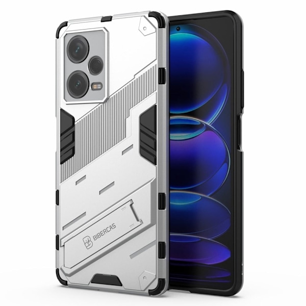 Støtsikkert hybriddeksel for Xiaomi Redmi Note 12 Pro Plus - Sølv Silver grey