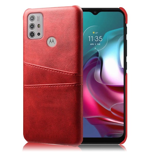 Dual Card Suojakotelo Motorola Moto G30 / G10 - Punainen Red