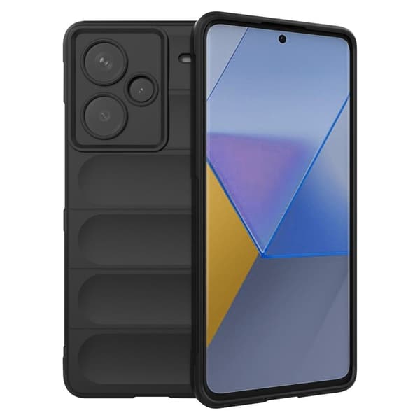 Deksel med mykt grep for Xiaomi Redmi Note 13 Pro Plus - Svart Black