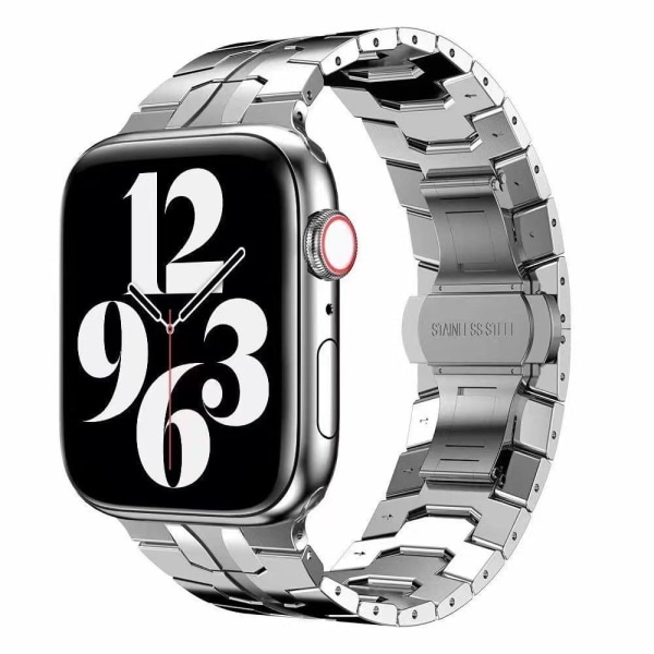 Apple Watch (41mm) tyylikäs ruostumattomasta teräksestä valmistettu ranneke - Hopea Silver grey