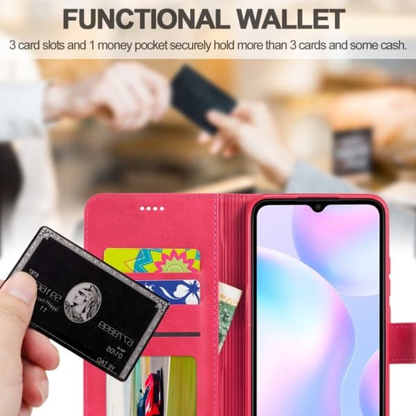 LC.Imeeke läder Samsung Galaxy M02 / Samsung Galaxy A02 fodral - Rosa Rosa