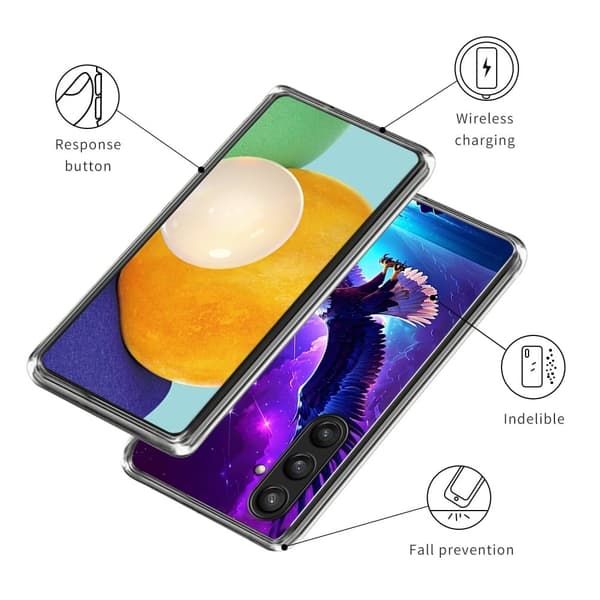 Deco Samsung Galaxy S24 skal - Flygande Örn Blå