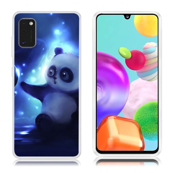 Deco Samsung Galaxy A41 Etui - Panda Blue