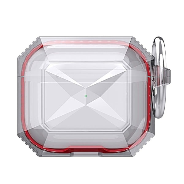 AirPods 3 rhombus style case with carabiner - Red Red