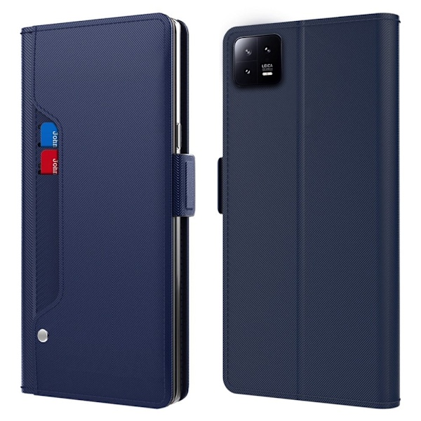 Snyggt Xiaomi 13 fodral med sminkspegel - Blå Blå