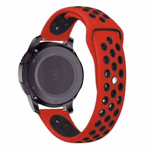 Garmin Forerunner 245 Music kaksivärinen silikonikellonauha - Punainen / Musta Black