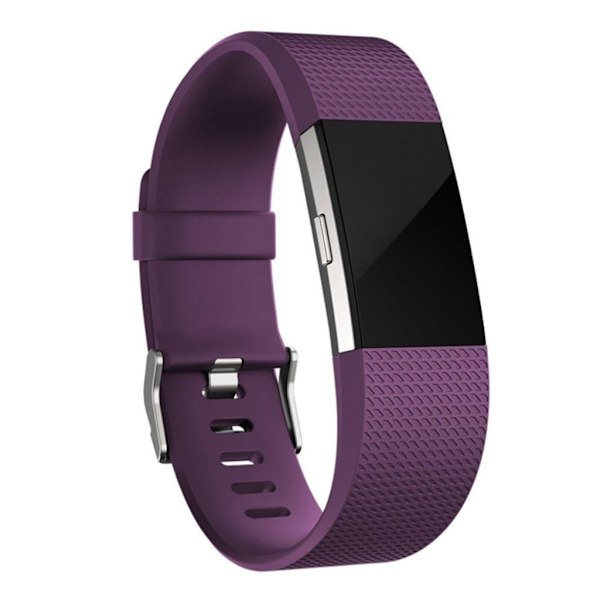 Fitbit Charge 2 klockarmband silikon mjuk miljövänlig - Lila Lila