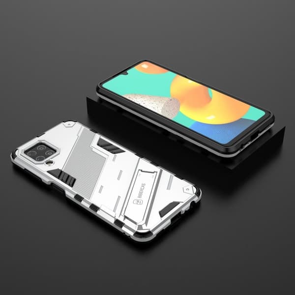 Stöttåligt Samsung Galaxy M32 hybridskal - Vit Vit