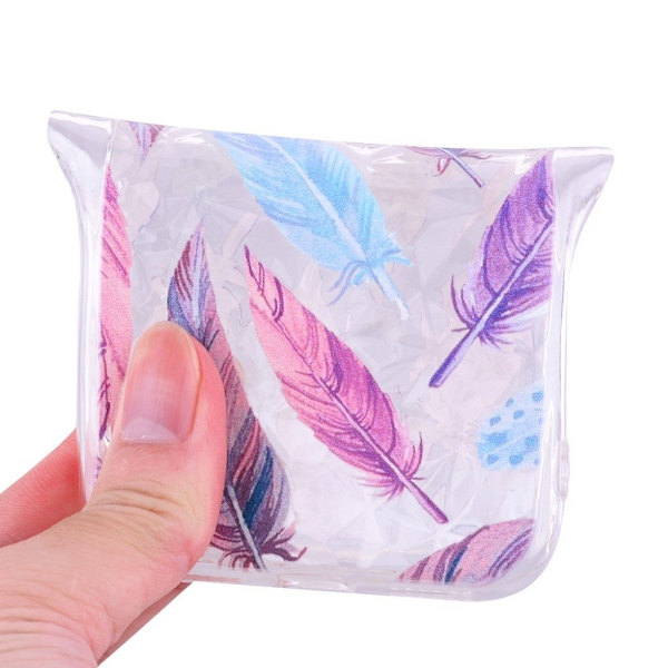 iPhone Xs Max etui med mønstret 3D-diamandstruktur - Feather Multicolor