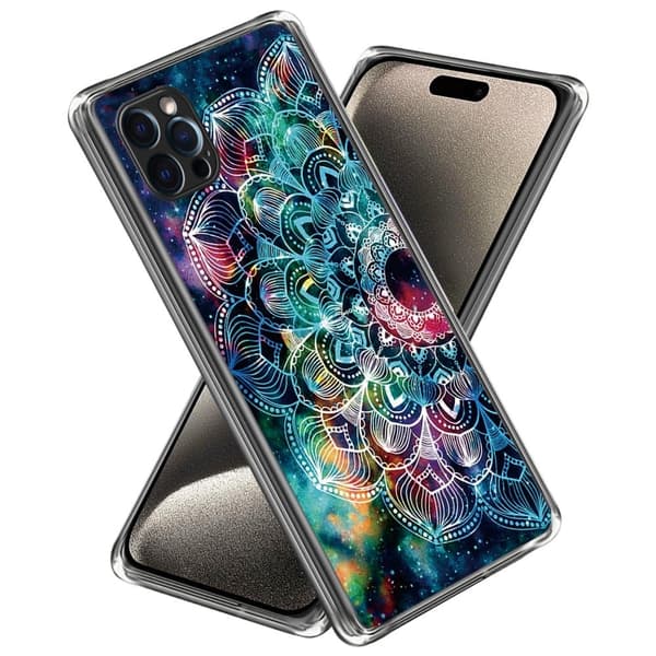 Deco iPhone 15 Pro Max kotelot - Datura Kukka Blue