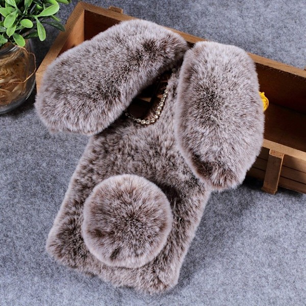 Fluffy Rabbit Huawei P30 Pro skal - Brun Brun
