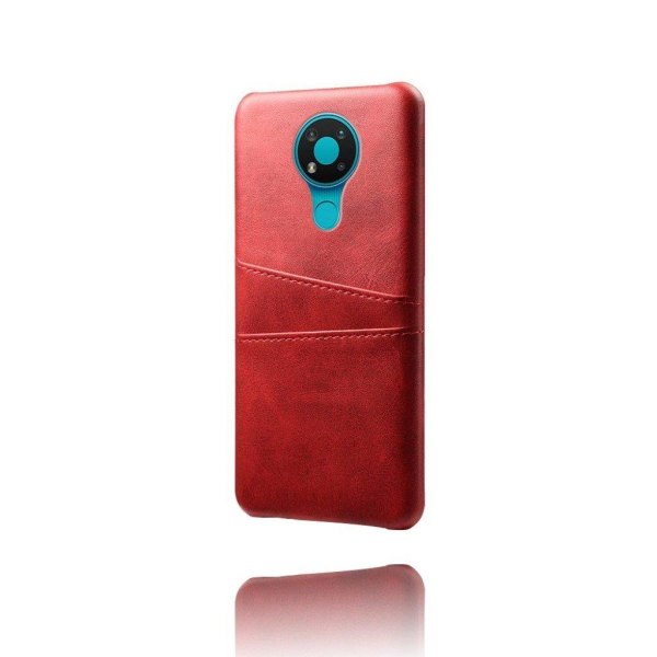 Dual Card etui - Nokia 3.4 - rød Red