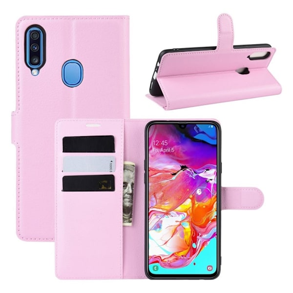 Alpha läder Samsung Galaxy A20s fodral - Rosa Rosa