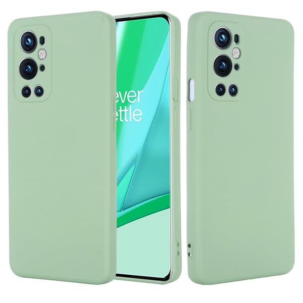 Matte Liquid OnePlus 9 Pro silikone cover - Grøn Green