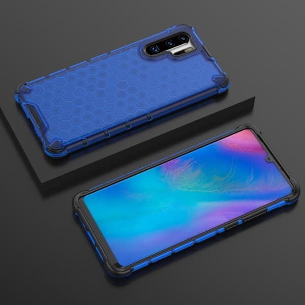 Bofink Honeycomb Huawei P30 Pro deksel - Blå Blue