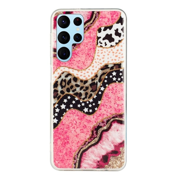 Deco Samsung Galaxy S22 Ultra Suojakotelo - Pinkki / Cow Pink