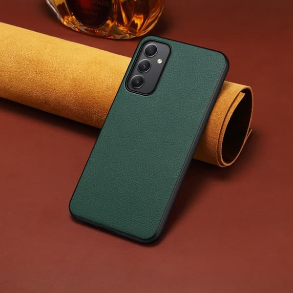 Matt og elegant Samsung Galaxy A35-deksel med struktur - Grønn Green