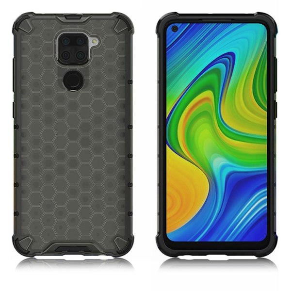 Bofink Honeycomb Xiaomi Redmi Note 9 skal - Silver/Grå Silvergrå