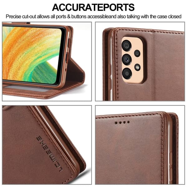 LC.IMEEKE Samsung Galaxy A33 5G flip etui - Rød Red