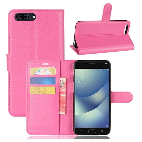 ASUS Zenfone 4 Max 5.5 (ZC554KL) Fodral i läder - Rosa Rosa