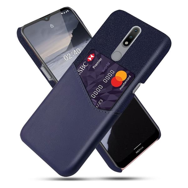 Bofink Nokia 2.4 korttikotelo - Tummansininen Blue
