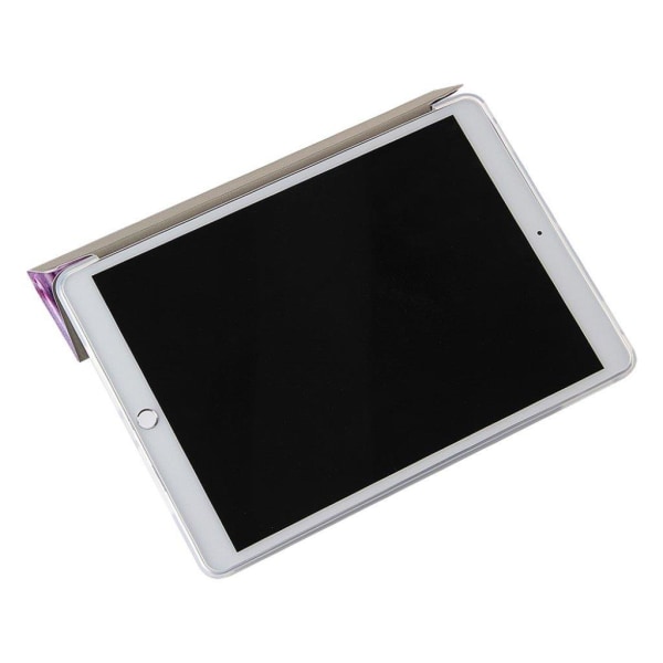 iPad 10.2 (2020) patterned leather flip case - Purple Butterfly Purple
