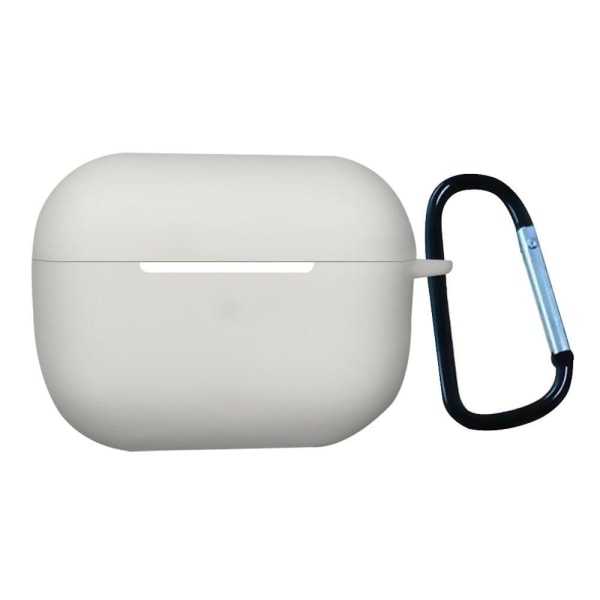 1.3mm AirPods Pro 2 silicone case with buckle - White Vit