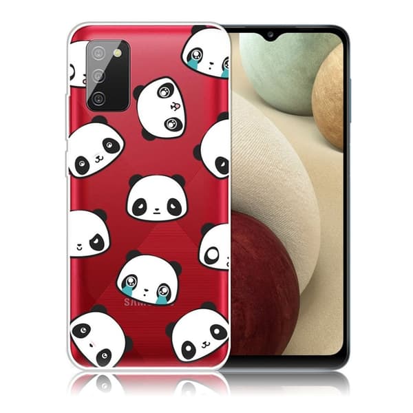 Deco Samsung Galaxy A02s kotelot - Pandat White