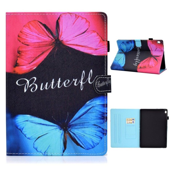 Lenovo Tab M10 cool pattern leather flip case - Butterfly multifärg