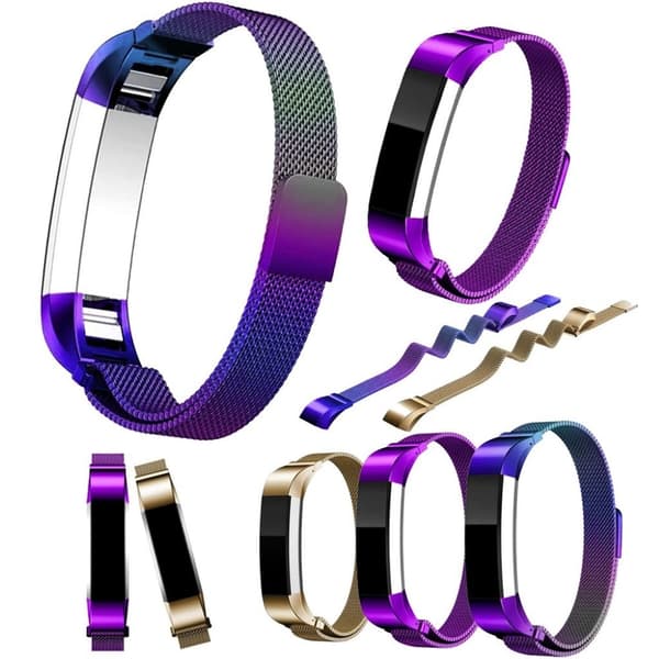 Fitbit Alta klokkereim av rustfritt stål m. magnet - Flerfaget Multicolor